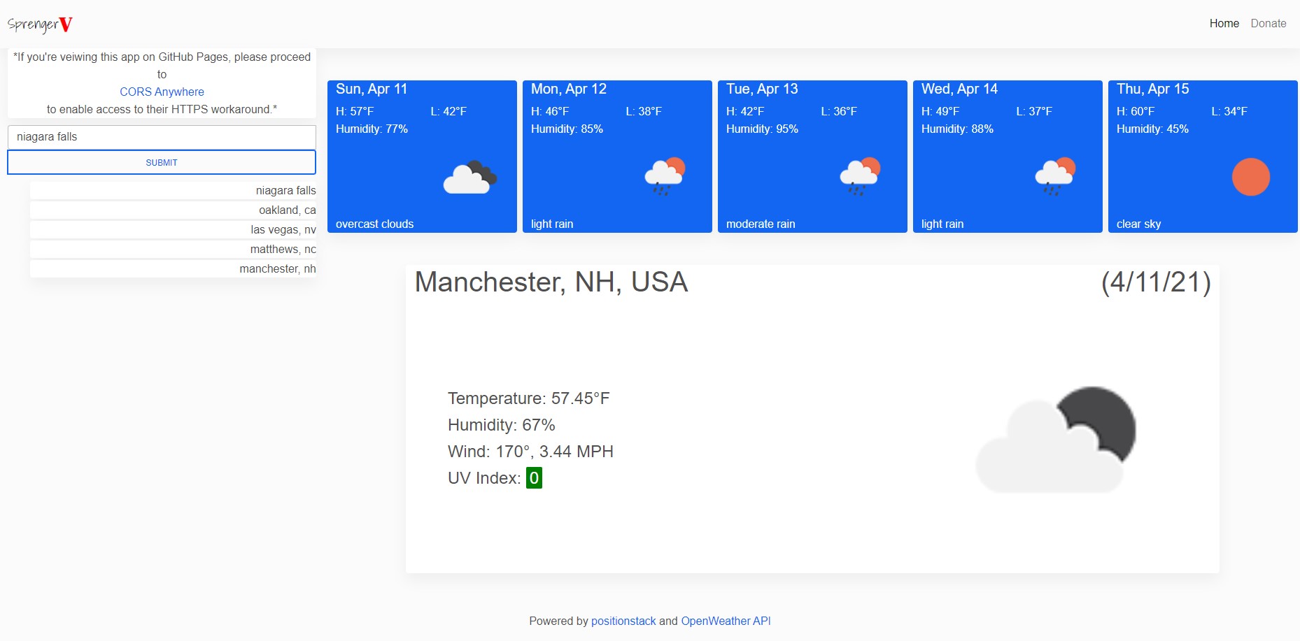 Weather Dashboard